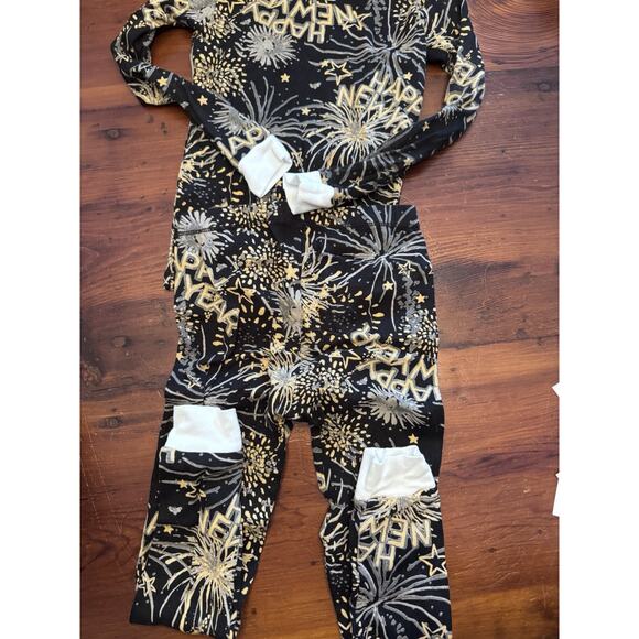 Burt's Bees Kids New Years Pj Set Sz 5T - Picture 5 of 8